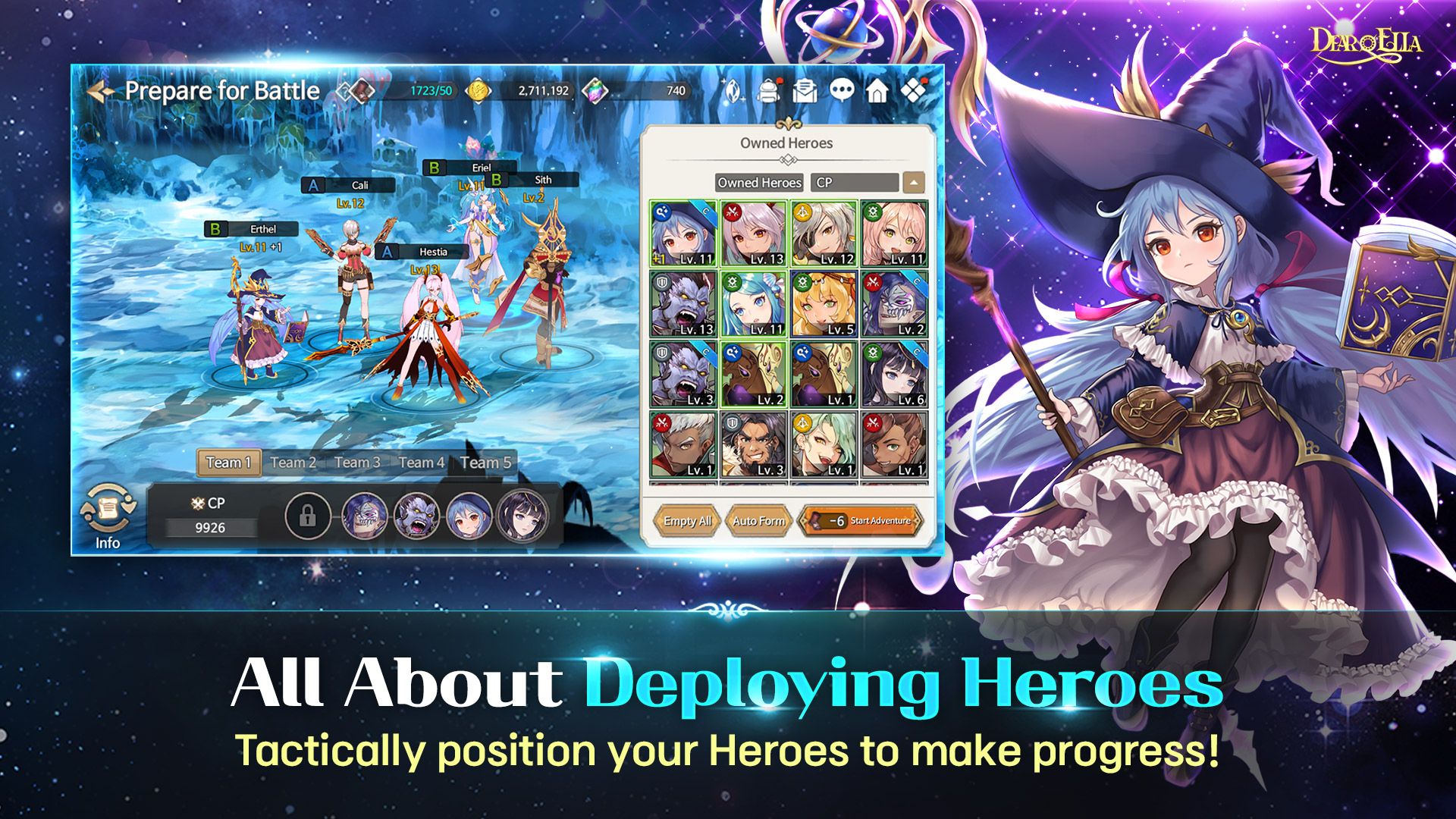 Array of anime heroes